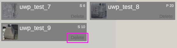 Image of the delete button